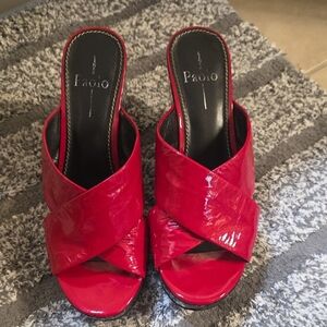 Paolo Women's Bold Red Mules